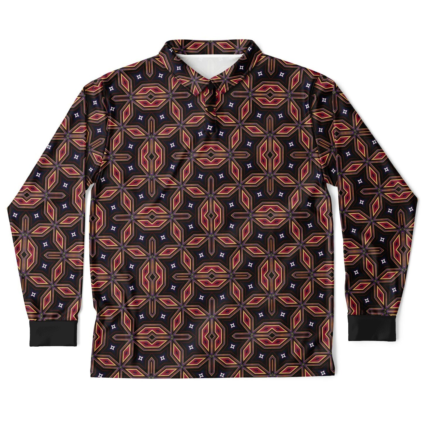 Spiro-fraction - Men’s Long Sleeve Polo Shirt