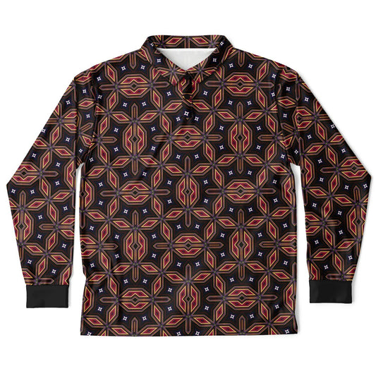 Spiro-fraction - Men’s Long Sleeve Polo Shirt
