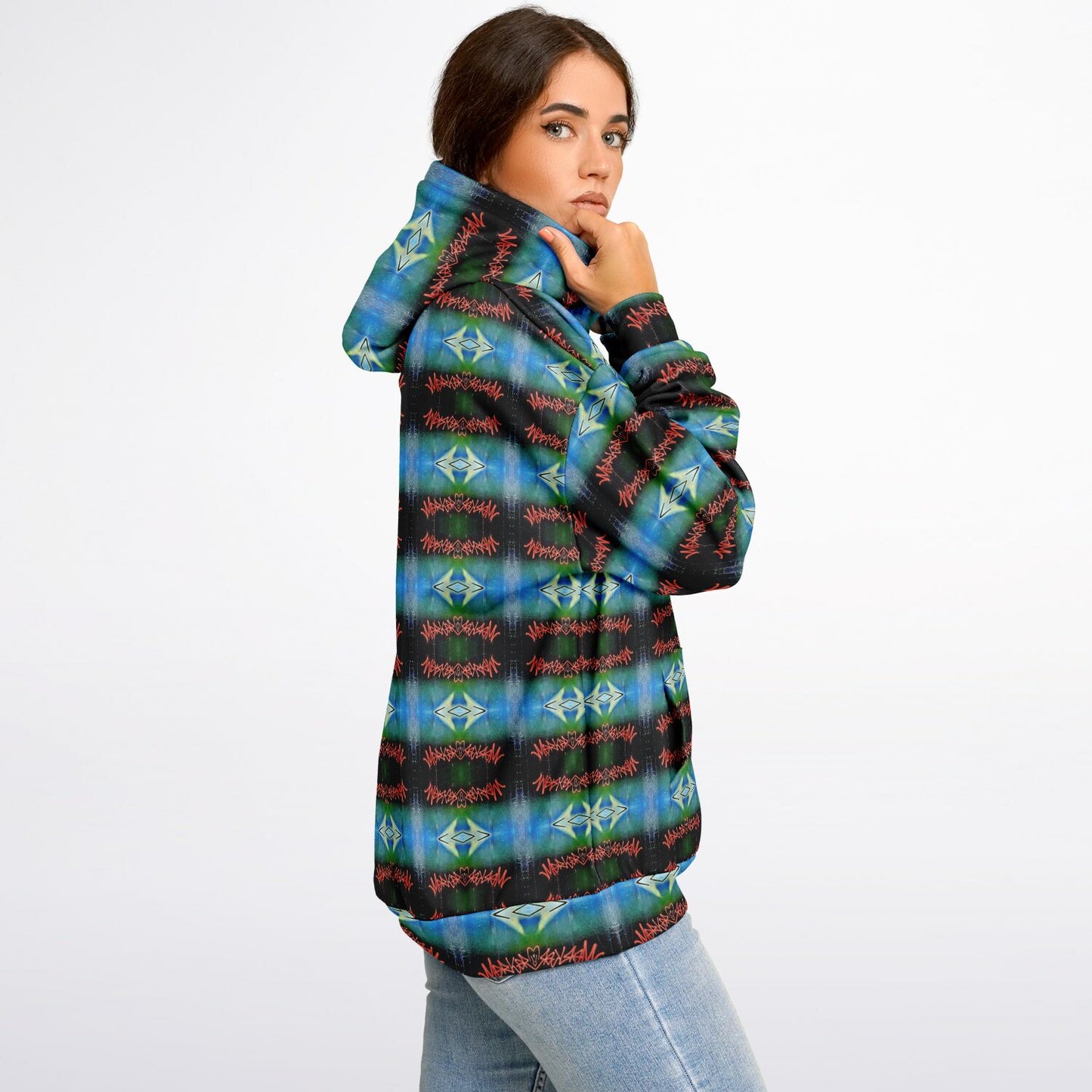 Blue Graffiti - 25% - Heavyweight Oversized Hoodie