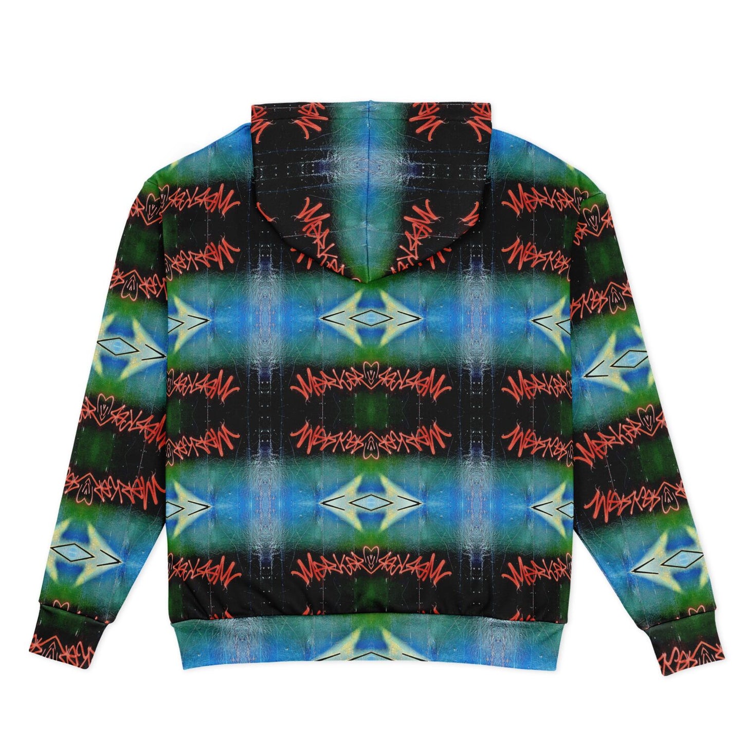 Blue Graffiti 50% - Heavyweight Oversized Hoodie