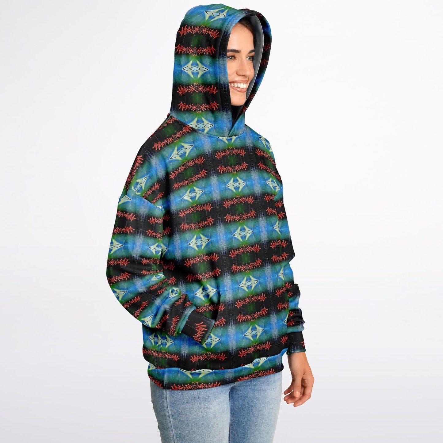 Blue Graffiti - 25% - Heavyweight Oversized Hoodie