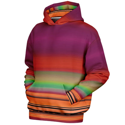 Rainbow stripes / extra thick hoodie