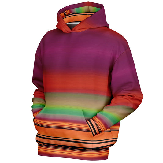 Rainbow stripes / extra thick hoodie