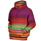 Rainbow stripes / extra thick hoodie