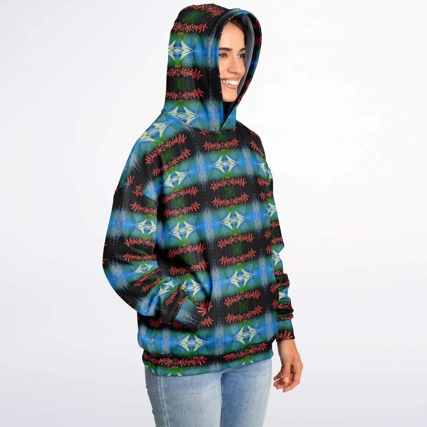 Blue Graffiti - 30% - Heavyweight Oversized Hoodie