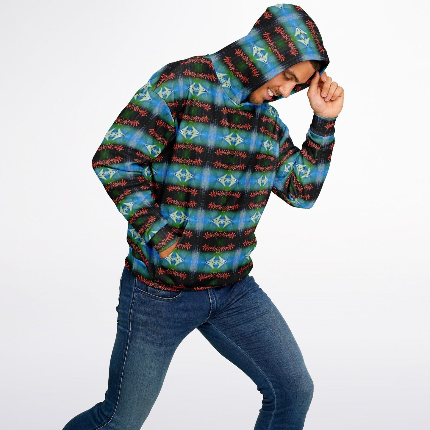 Blue Graffiti - 25% - Heavyweight Oversized Hoodie