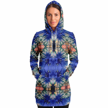 Cornflower 70% - Women's - Athletic Longline Hoodie
