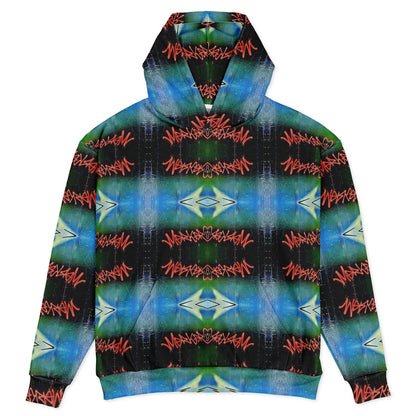 Blue Graffiti 50% - Heavyweight Oversized Hoodie