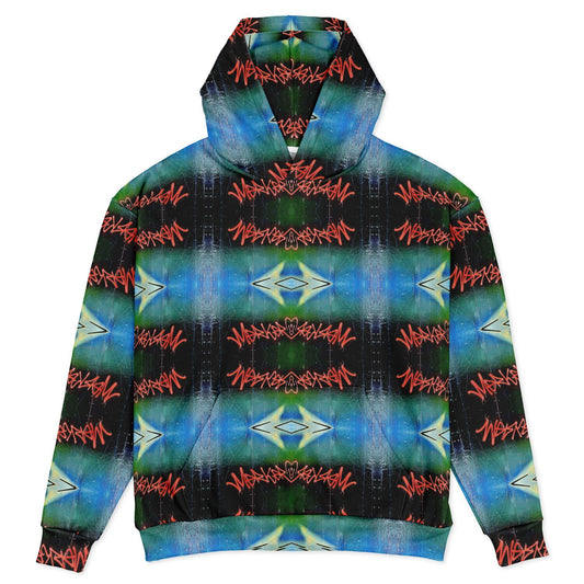 Blue Graffiti 50% - Heavyweight Oversized Hoodie