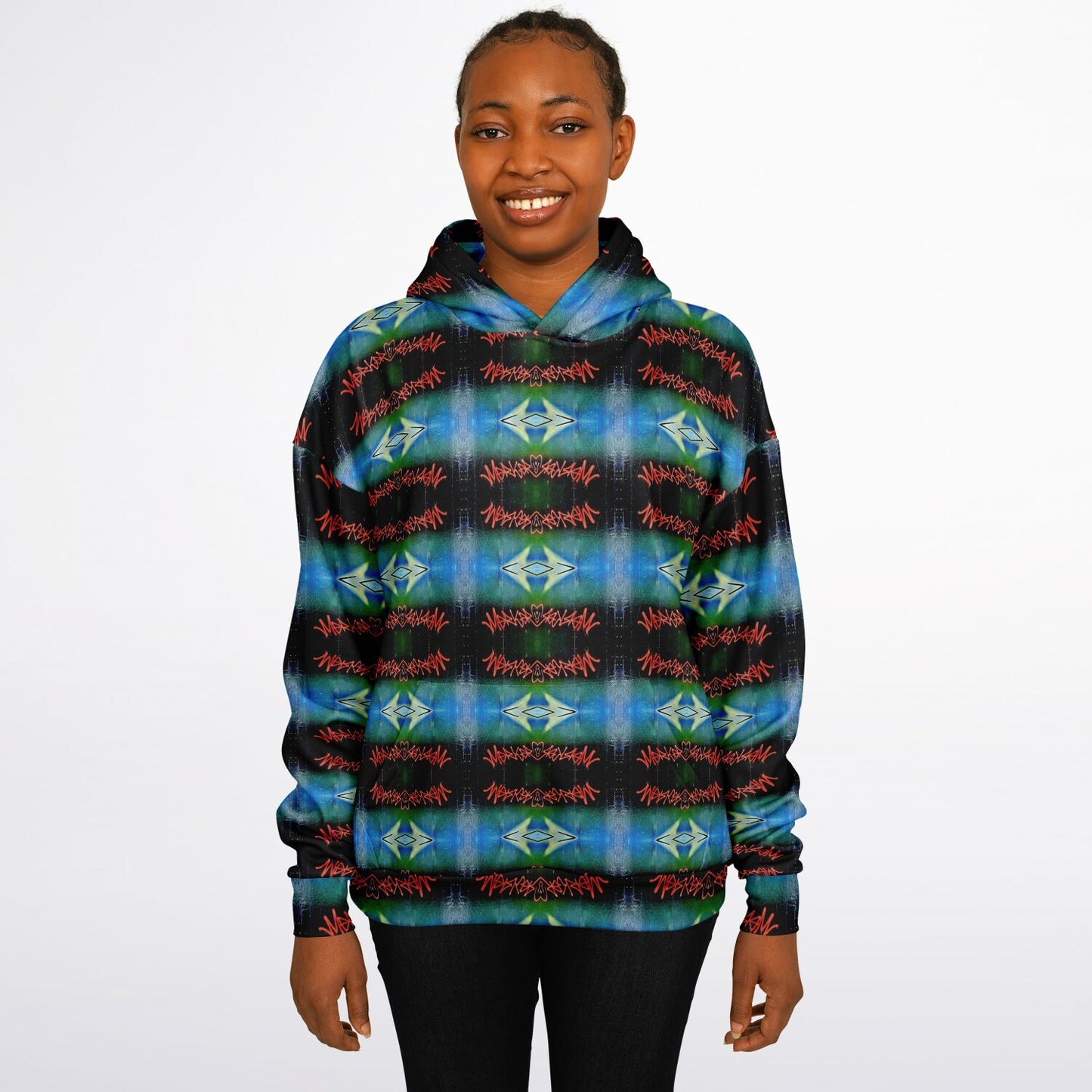 Blue Graffiti - 30% - Heavyweight Oversized Hoodie
