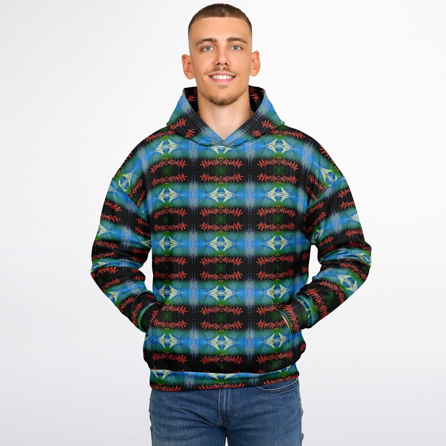 Blue Graffiti - 25% - Heavyweight Oversized Hoodie