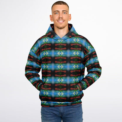 Blue Graffiti - 25% - Heavyweight Oversized Hoodie