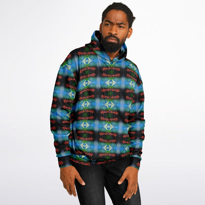 Blue Graffiti - 25% - Heavyweight Oversized Hoodie
