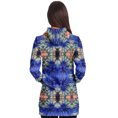 Cornflower 70% - Women's - Athletic Longline Hoodie