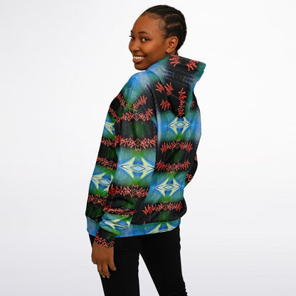 Blue Graffiti 50% - Heavyweight Oversized Hoodie