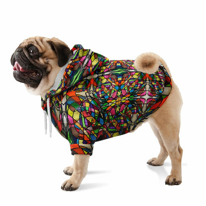 Doodle - Fashion Dog Zip-Up Hoodie - AOP