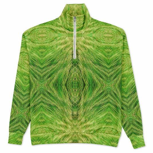 Grassy - 70% - Heavyweight Oversized Quarter Zip Sweatshirt