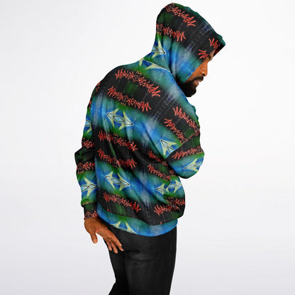 Blue Graffiti 50% - Heavyweight Oversized Hoodie