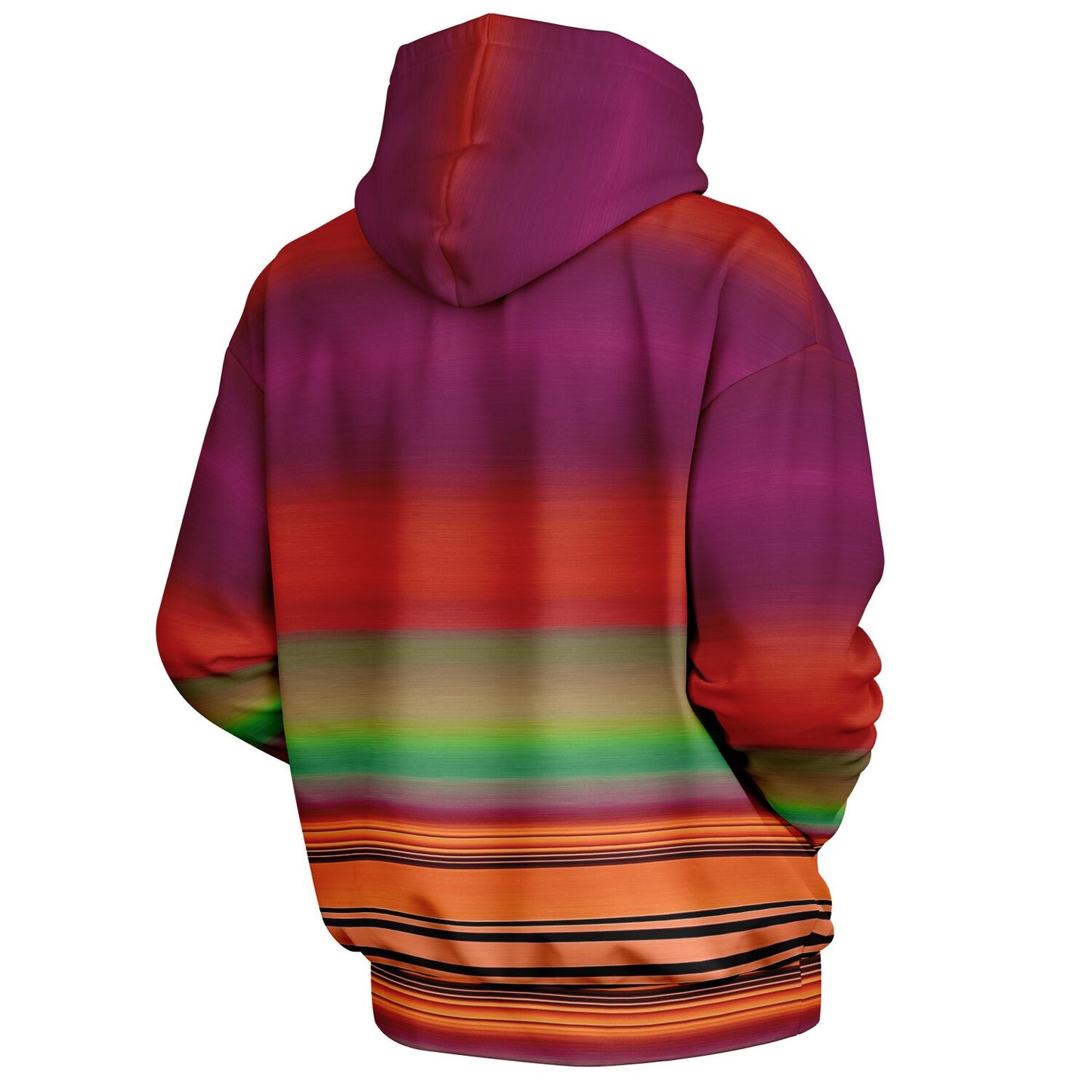 Rainbow stripes / extra thick hoodie