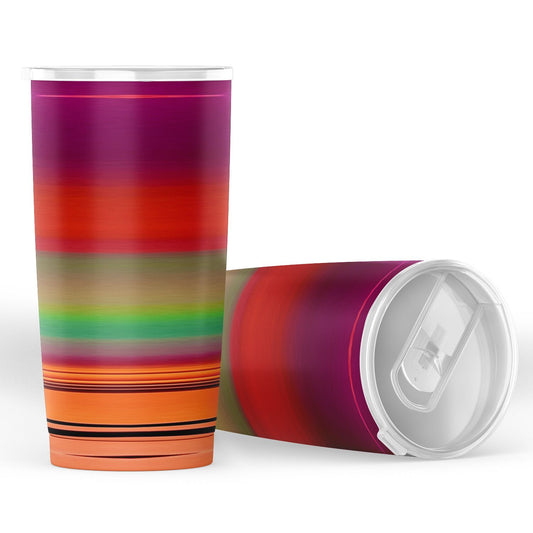 Rainbow Stripes - 20oz Tumbler