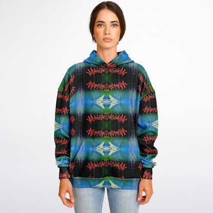 Blue Graffiti 50% - Heavyweight Oversized Hoodie