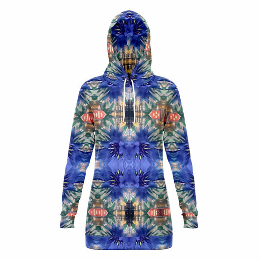 Cornflower 70% - Women's - Athletic Longline Hoodie