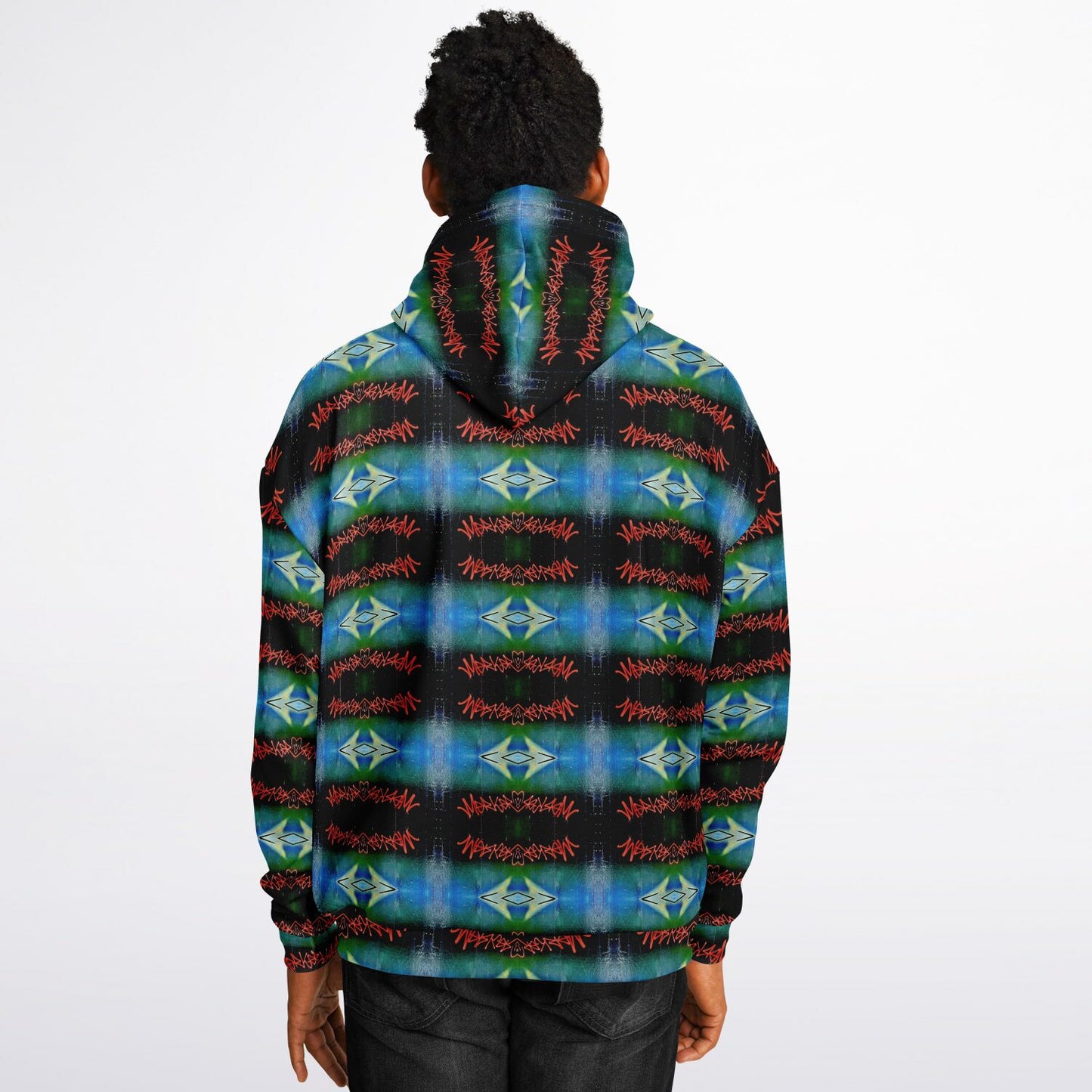 Blue Graffiti - 30% - Heavyweight Oversized Hoodie