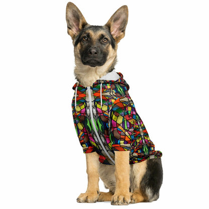 Doodle - Fashion Dog Zip-Up Hoodie - AOP