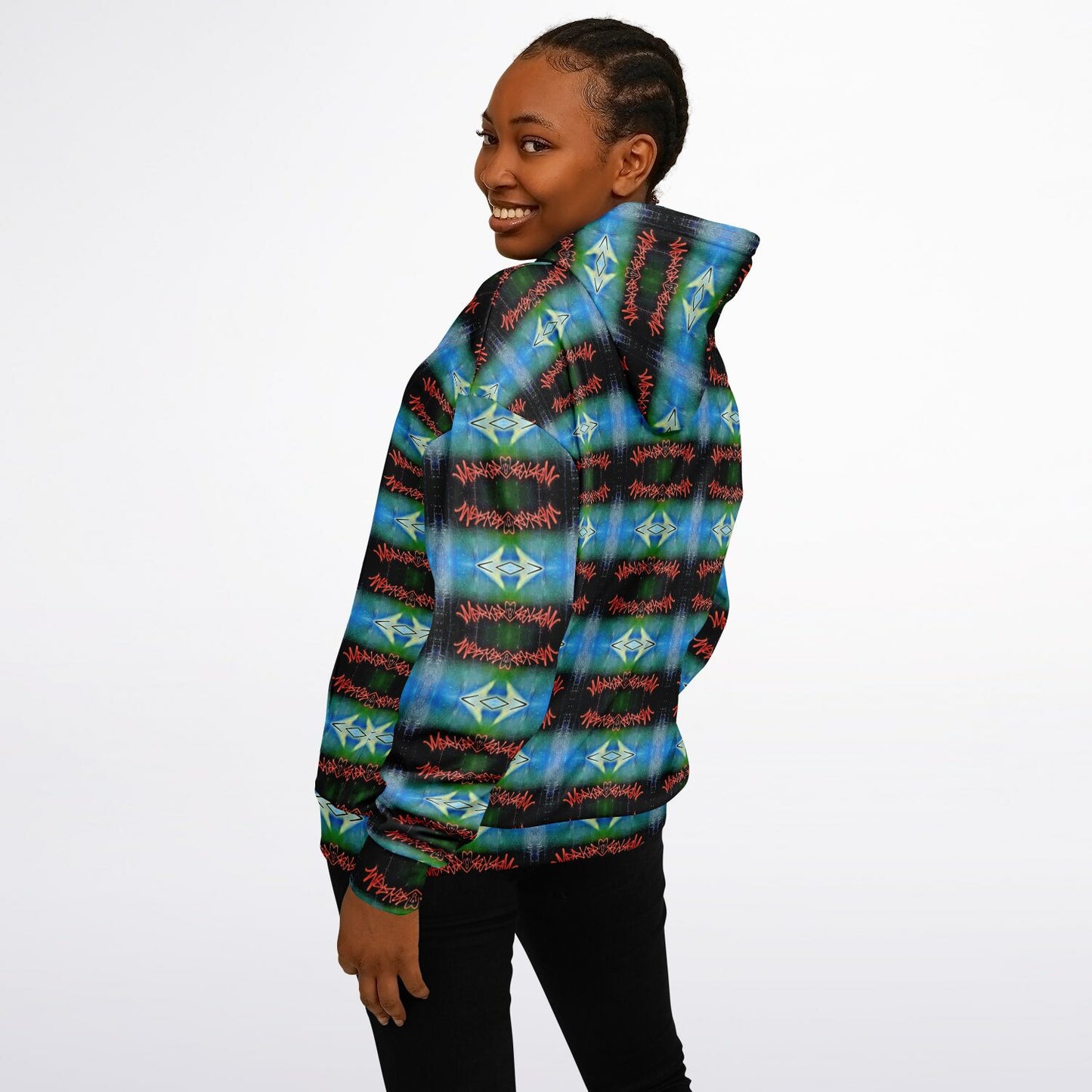 Blue Graffiti - 25% - Heavyweight Oversized Hoodie