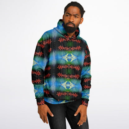 Blue Graffiti 50% - Heavyweight Oversized Hoodie