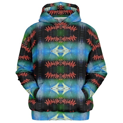 Blue Graffiti 50% - Heavyweight Oversized Hoodie