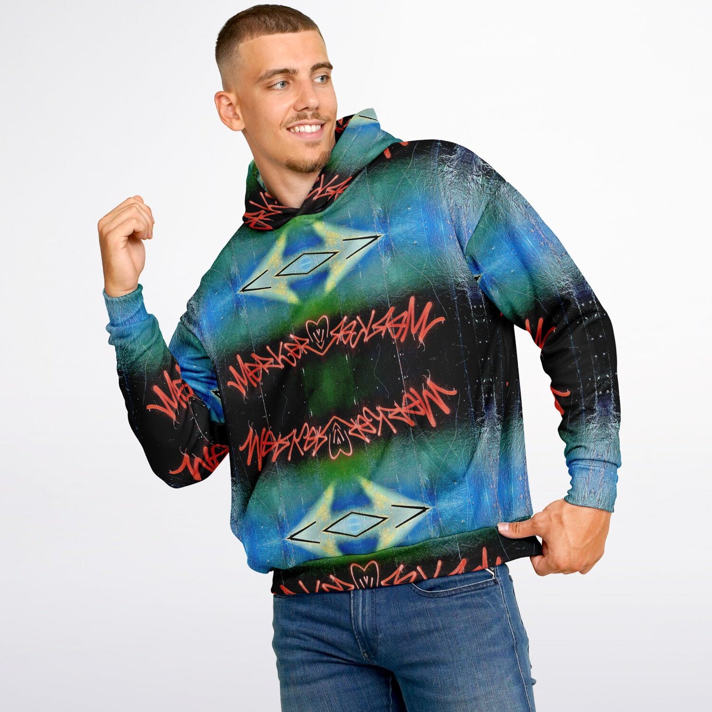 bye graffiti - 90% Heavyweight Oversized Hoodie