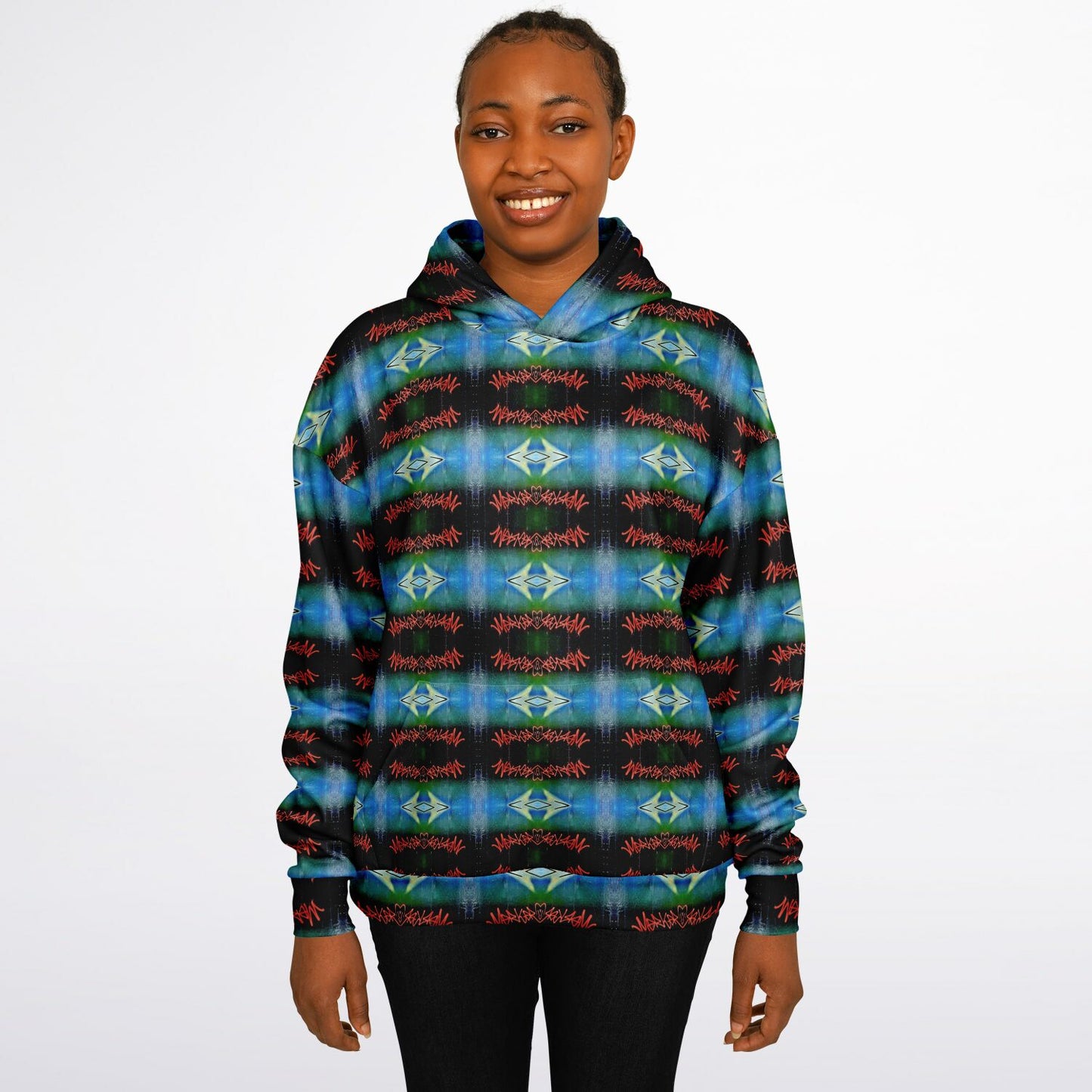Blue Graffiti - 25% - Heavyweight Oversized Hoodie